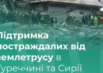 Українці розділяють біль та горе, яких зазнали жителі Туреччини та Сирії внаслідок потужного землетрусу